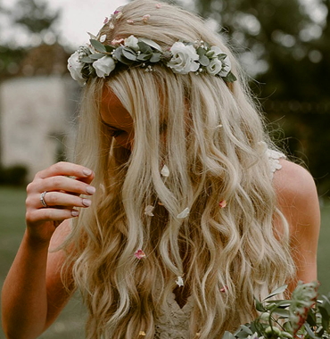 curls with crown